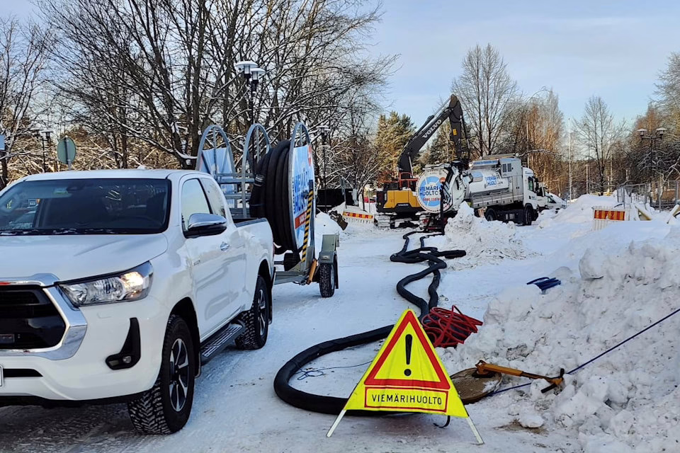 Viemärin ohipumppaus